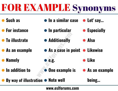 example synonym